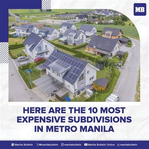 The Most Expensive Subdivisions in Metro Manila in 2021.